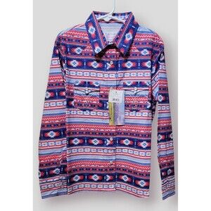 Cruel Girl Western Shirt Girls M Pearl Snap Front Printed CTW3230043